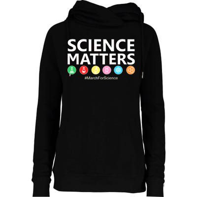 Science Matters March For Science Womens Funnel Neck Pullover Hood