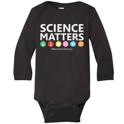 Science Matters March For Science Baby Long Sleeve Bodysuit