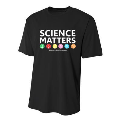 Science Matters March For Science Youth Performance Sprint T-Shirt