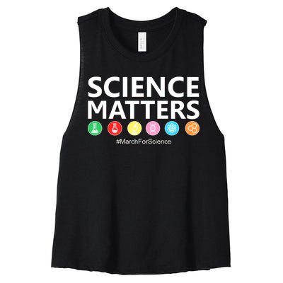 Science Matters March For Science Women's Racerback Cropped Tank