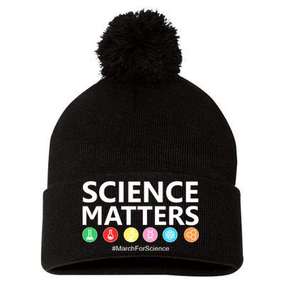 Science Matters March For Science Pom Pom 12in Knit Beanie