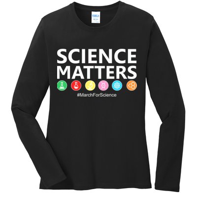 Science Matters March For Science Ladies Long Sleeve Shirt