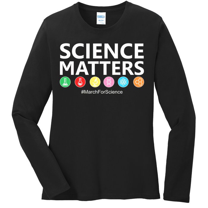 Science Matters March For Science Ladies Long Sleeve Shirt