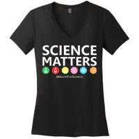 Science Matters March For Science Women's V-Neck T-Shirt