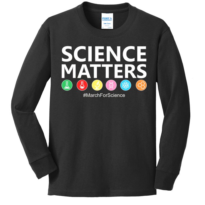 Science Matters March For Science Kids Long Sleeve Shirt