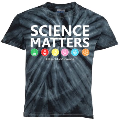 Science Matters March For Science Kids Tie-Dye T-Shirt