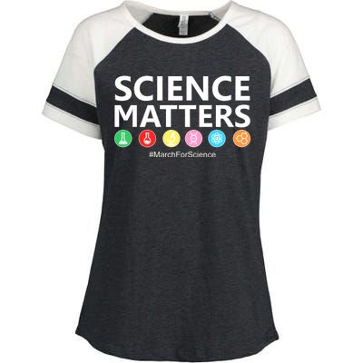 Science Matters March For Science Enza Ladies Jersey Colorblock Tee