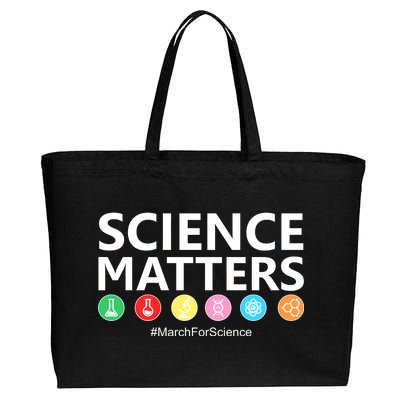 Science Matters March For Science Cotton Canvas Jumbo Tote