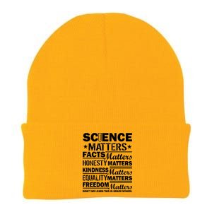 Science Matters Quote March For Science Knit Cap Winter Beanie