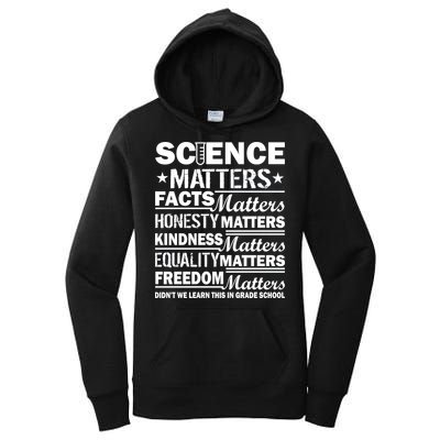 Science Matters Quote March For Science Women's Pullover Hoodie