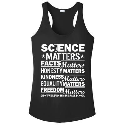 Science Matters Quote March For Science Ladies PosiCharge Competitor Racerback Tank