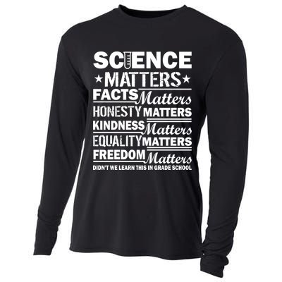 Science Matters Quote March For Science Cooling Performance Long Sleeve Crew
