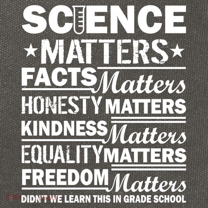 Science Matters Quote March For Science Cotton Canvas Backpack