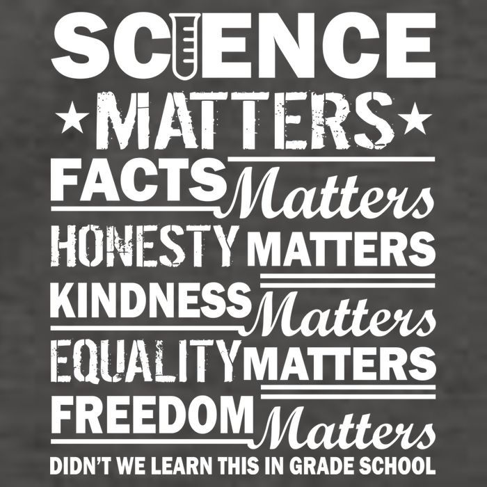 Science Matters Quote March For Science Vector Backpack
