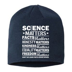 Science Matters Quote March For Science Sustainable Beanie