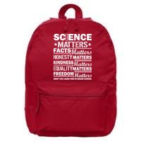 Science Matters Quote March For Science 16 in Basic Backpack
