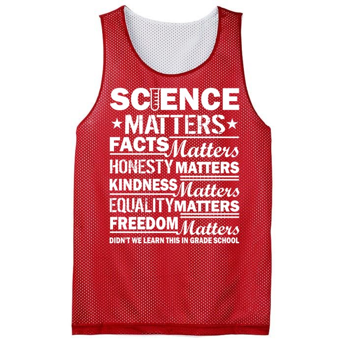 Science Matters Quote March For Science Mesh Reversible Basketball Jersey Tank