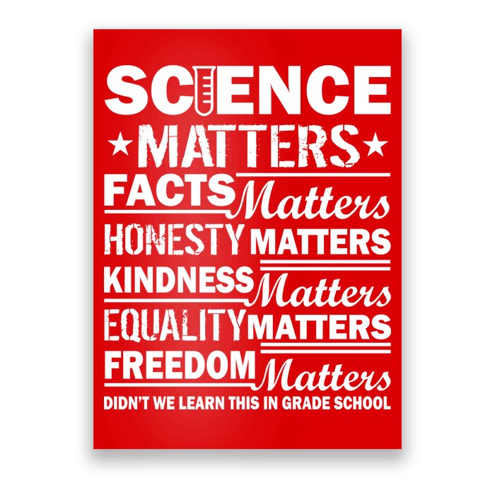 Science Matters Quote March For Science Poster