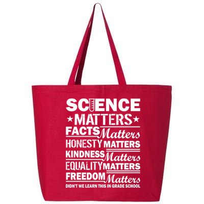 Science Matters Quote March For Science 25L Jumbo Tote