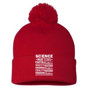 Science Matters Quote March For Science Pom Pom 12in Knit Beanie