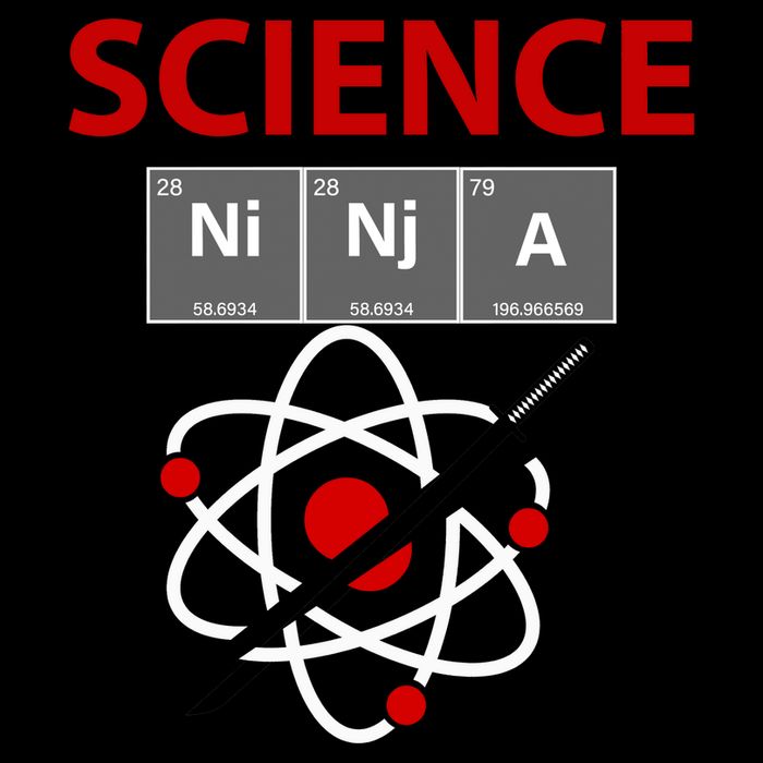 Science Ninja  Stripe Pom Pom Beanie