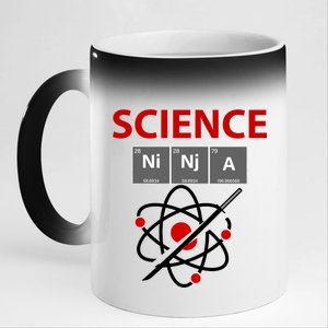 Science Ninja 11oz Black Color Changing Mug