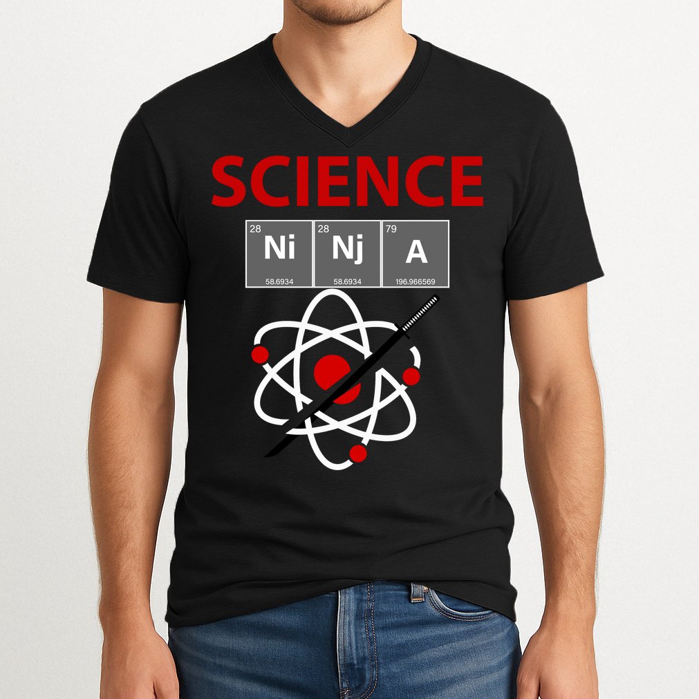 Science Ninja  V-Neck T-Shirt
