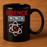 Science Ninja 11oz C Handle Ceramic Mug