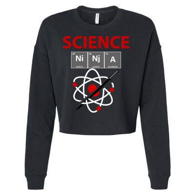 Science Ninja Cropped Pullover Crew