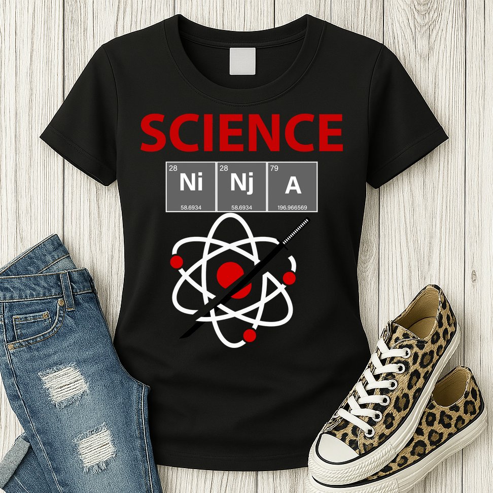 Science Ninja  Womens T-Shirt