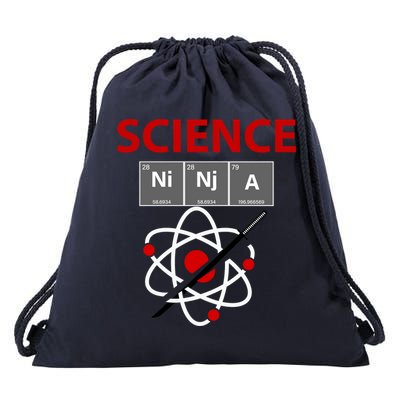 Science Ninja Drawstring Bag