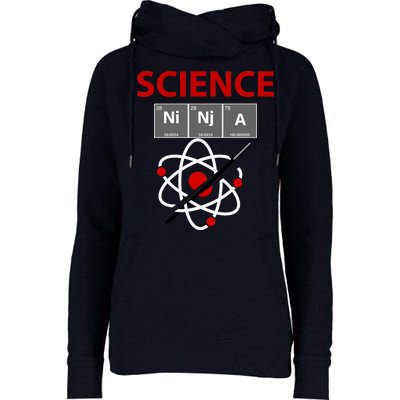 Science Ninja Womens Funnel Neck Pullover Hood