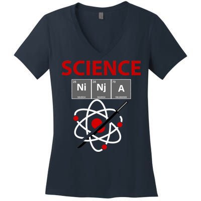 Science Ninja Women's V-Neck T-Shirt