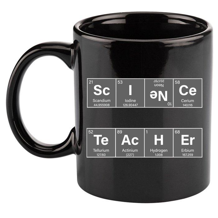 Science Teacher Periodic Table Logo 11oz C Handle Ceramic Mug