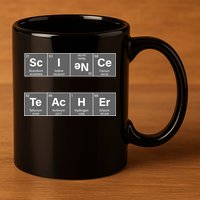 Science Teacher Periodic Table Logo 11oz C Handle Ceramic Mug