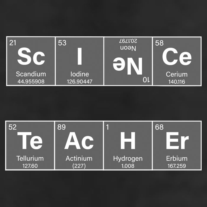 Science Teacher Periodic Table Logo 11oz C Handle Ceramic Mug