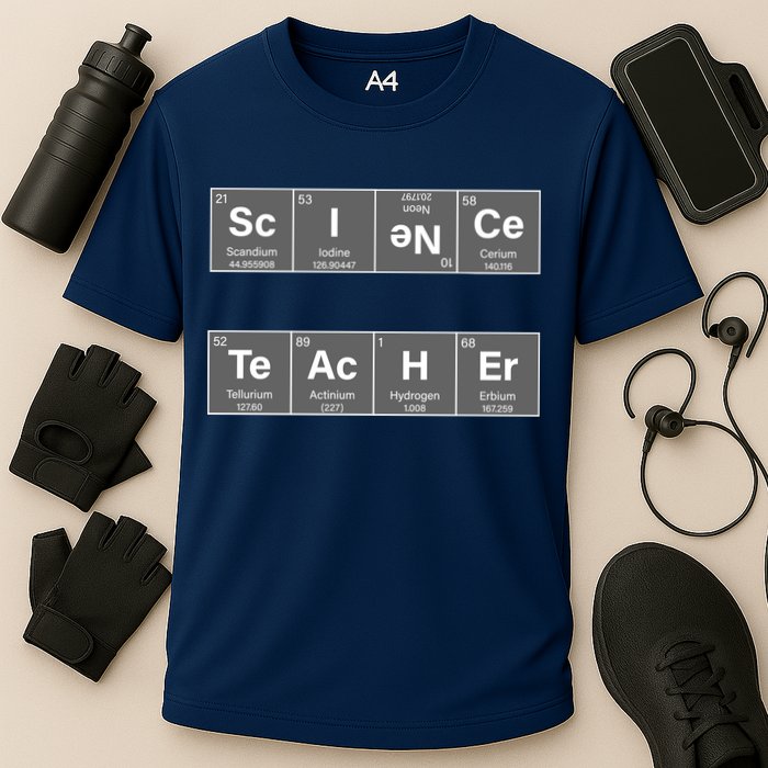 Science Teacher Periodic Table Logo Performance Shirt