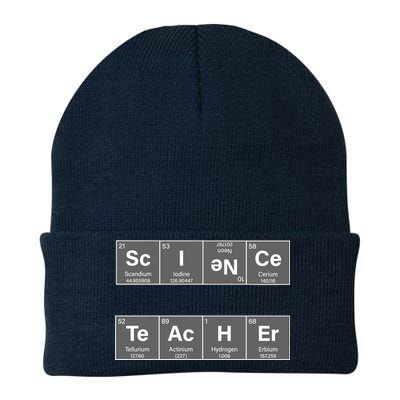 Science Teacher Periodic Table Logo Knit Cap Winter Beanie