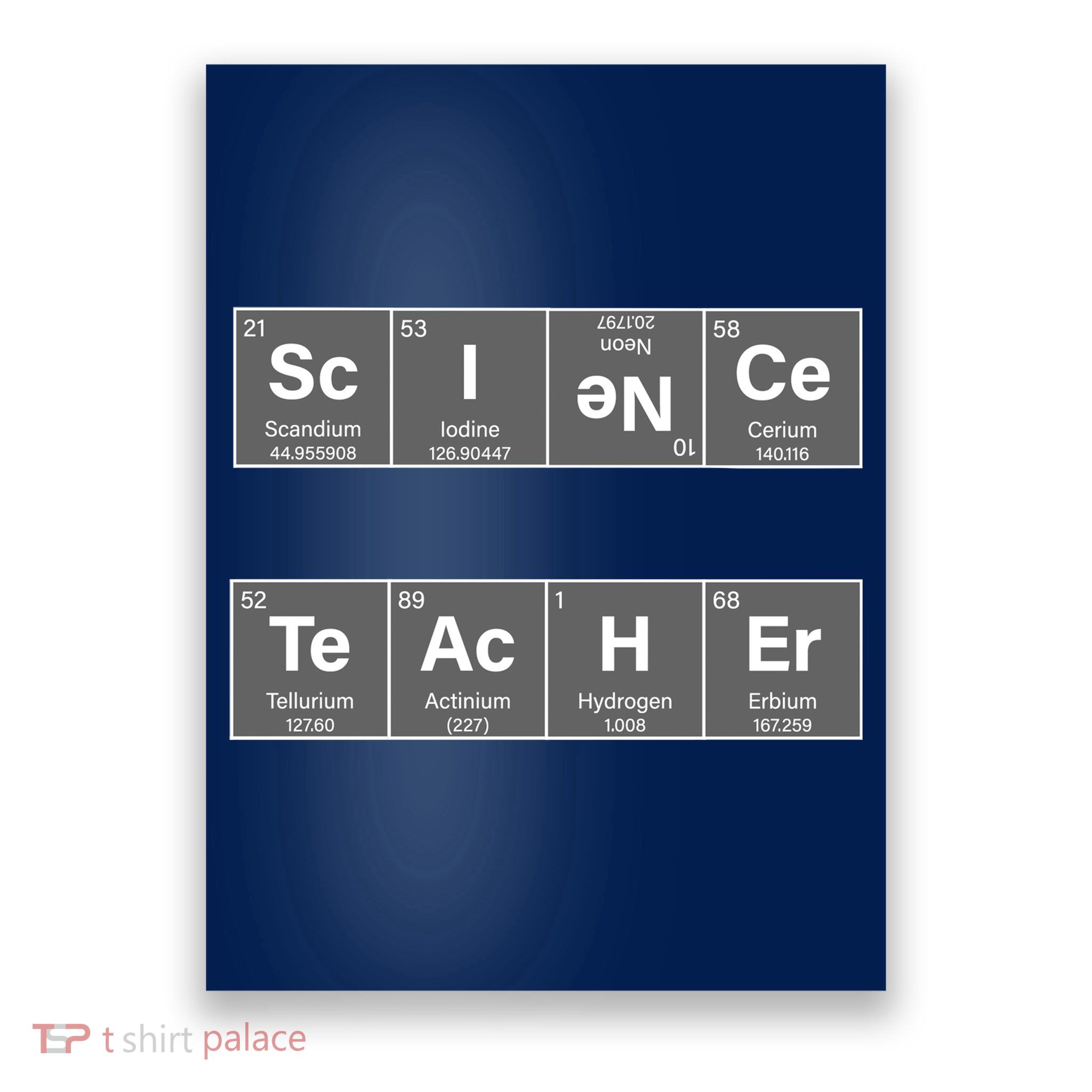 Science Teacher Periodic Table Logo Poster