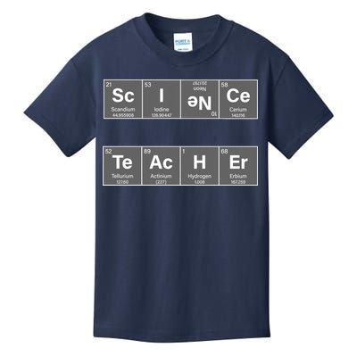 Science Teacher Periodic Table Logo Kids T-Shirt