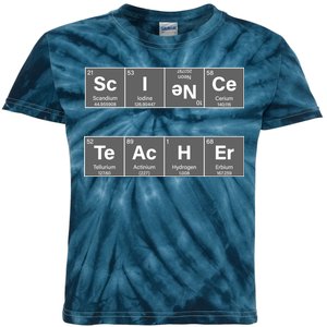 Science Teacher Periodic Table Logo Kids Tie-Dye T-Shirt