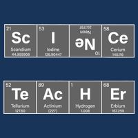 Science Teacher Periodic Table Logo Zip Tote Bag
