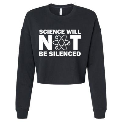 Science Will Not Be Silenced Cropped Pullover Crew