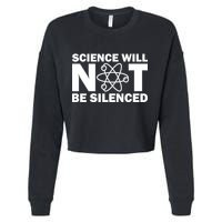 Science Will Not Be Silenced Cropped Pullover Crew