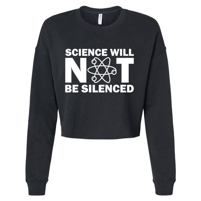 Science Will Not Be Silenced Cropped Pullover Crew