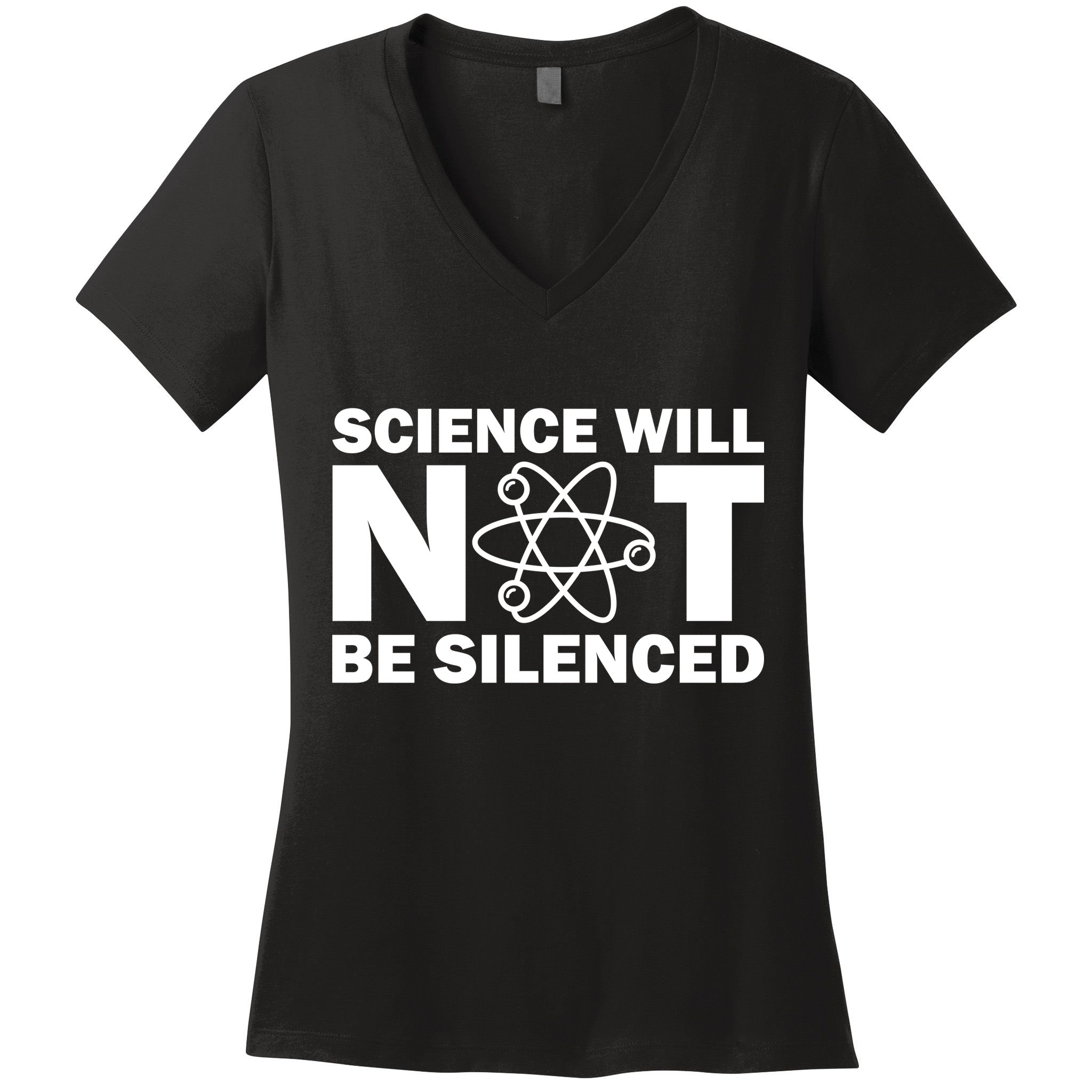 Science Will Not Be Silenced Women's V-Neck T-Shirt