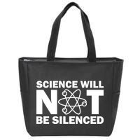 Science Will Not Be Silenced Zip Tote Bag