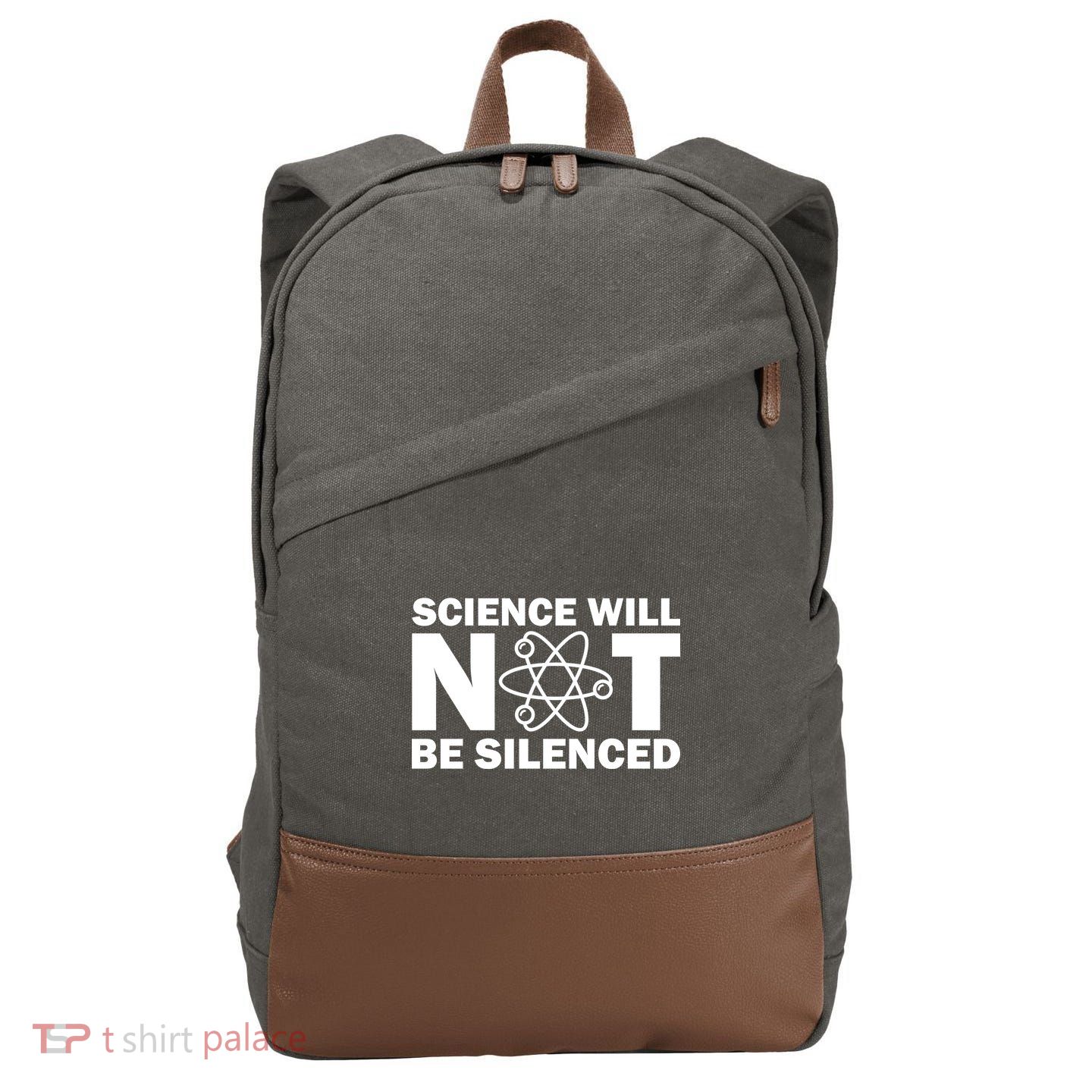 Science Will Not Be Silenced Cotton Canvas Backpack