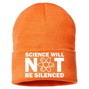 Science Will Not Be Silenced Sustainable Knit Beanie