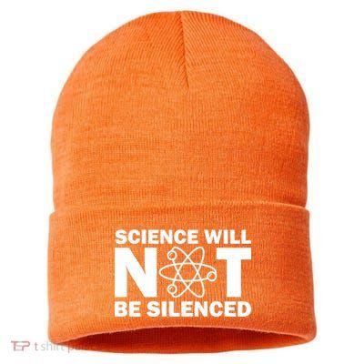 Science Will Not Be Silenced Sustainable Knit Beanie